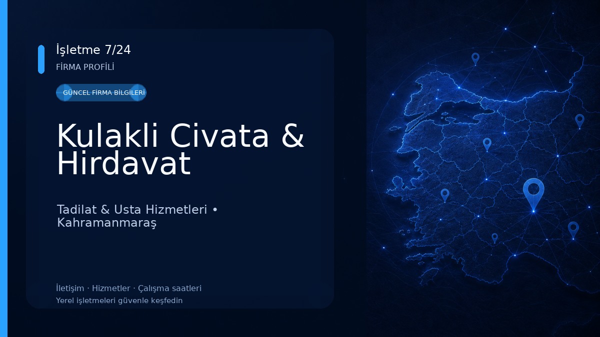Kulakli Civata & Hirdavat Tadilat & Usta Hizmetleri