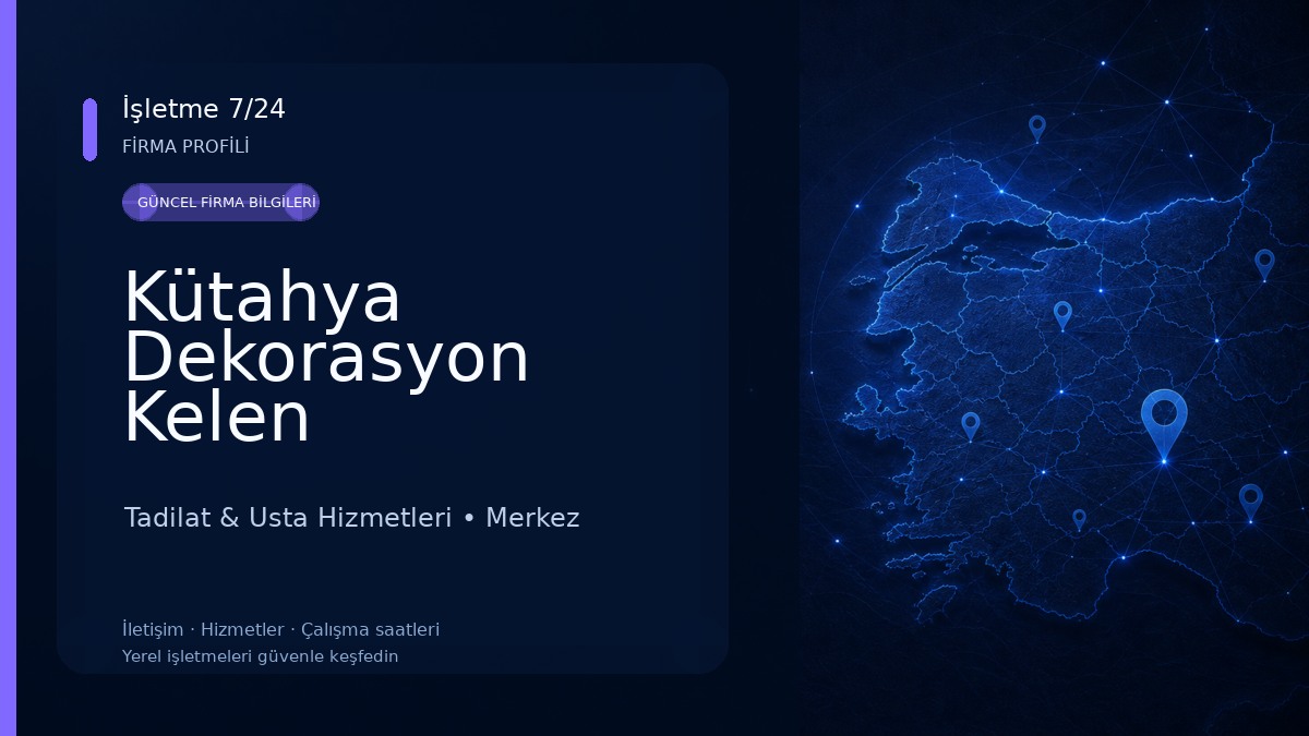 Kütahya Dekorasyon Kelen Tadilat & Usta Hizmetleri