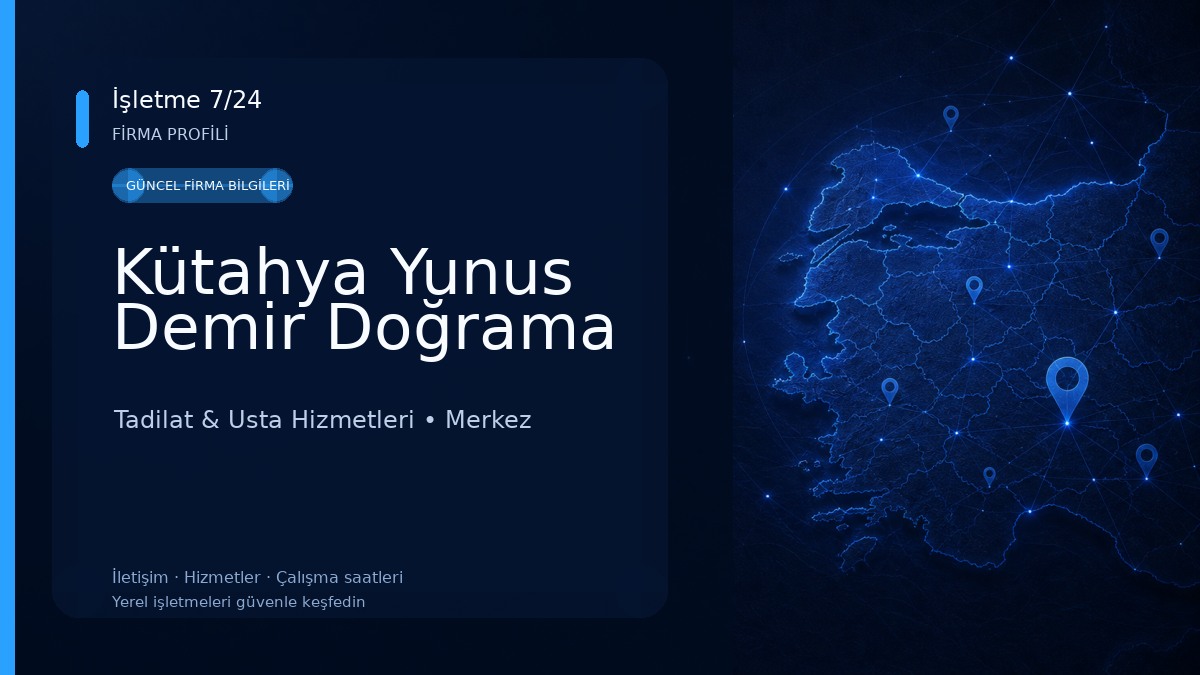 Kütahya Yunus Demir Doğrama Tadilat & Usta Hizmetleri