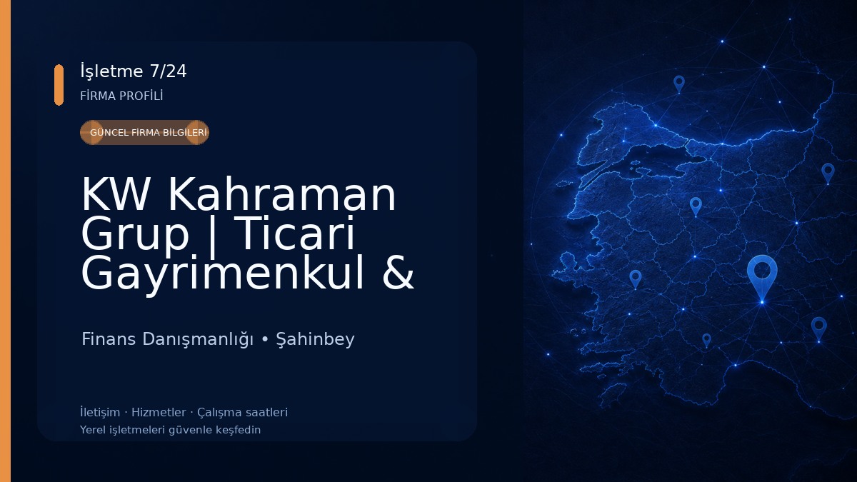 KW Kahraman Grup | Ticari Gayrimenkul & Yatırım Danışmanlığı