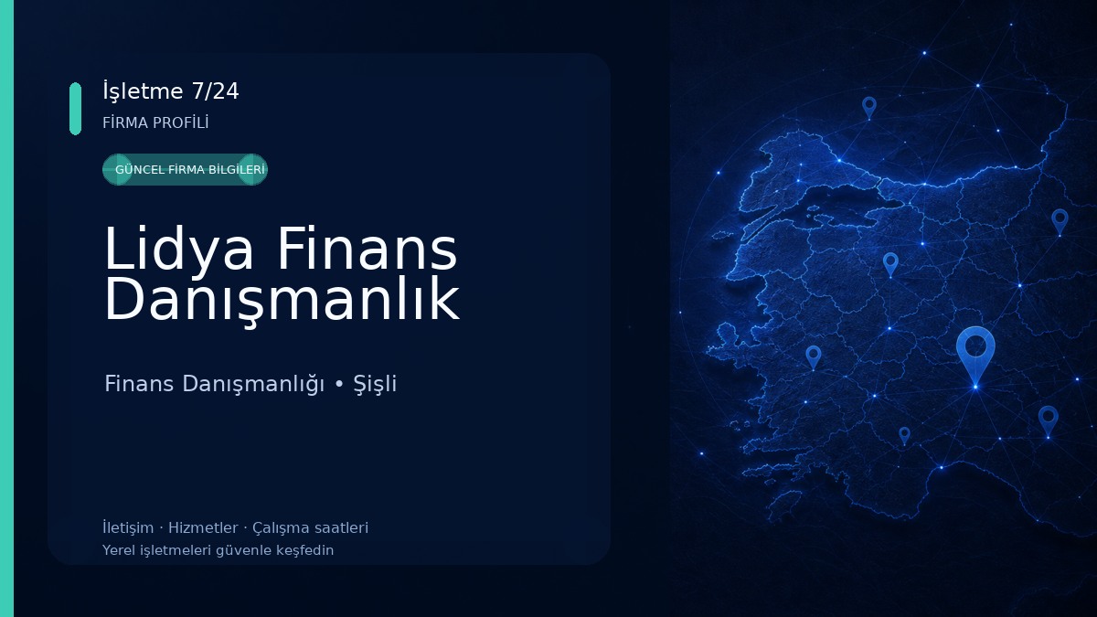 Lidya Finans Danışmanlık Finans Danışmanlığı