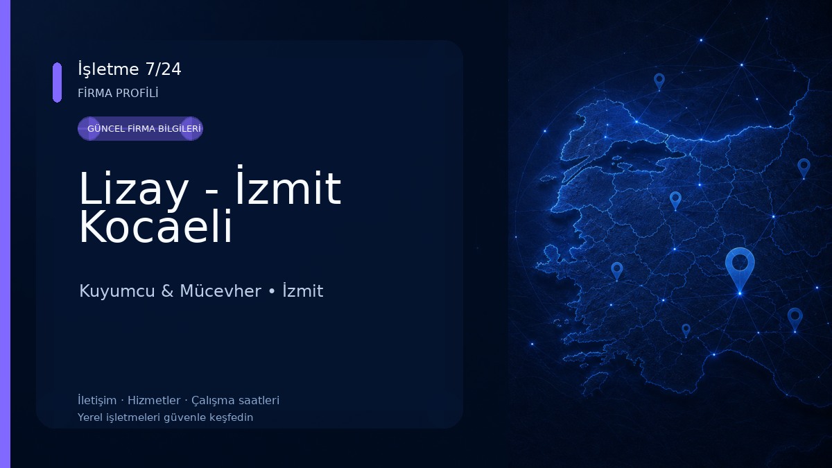 Lizay - İzmit Kocaeli Kuyumcu & Mücevher