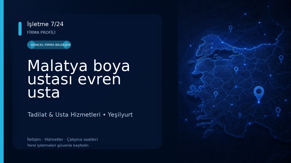 Malatya boya ustası evren usta Tadilat & Usta Hizmetleri