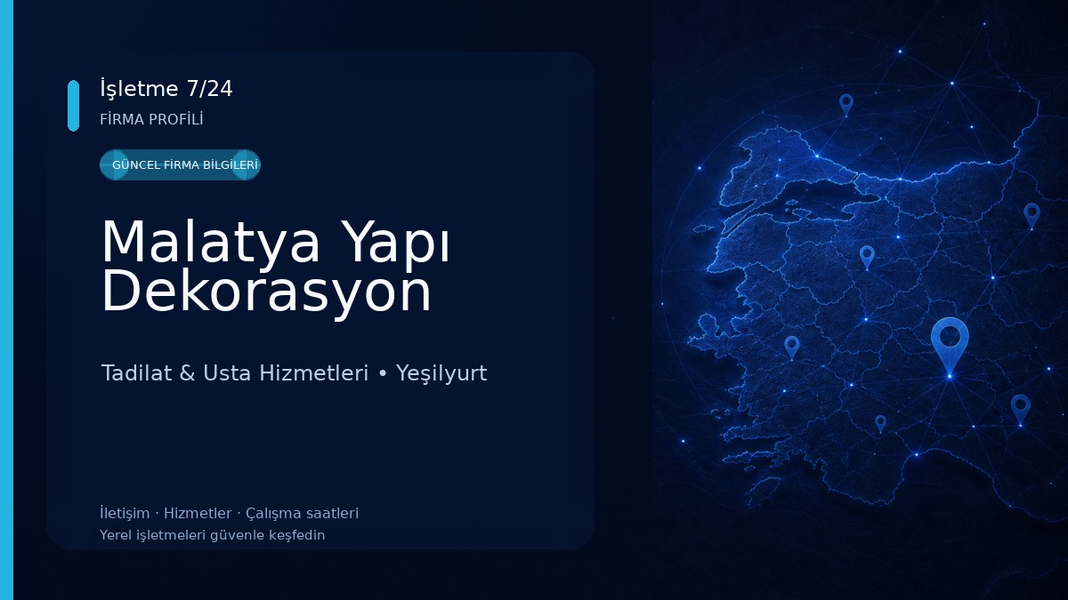 Malatya Yapı Dekorasyon Tadilat & Usta Hizmetleri