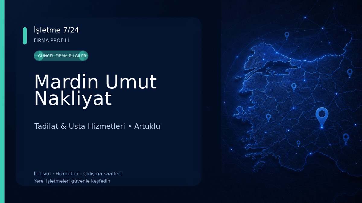 Mardin Umut Nakliyat Tadilat & Usta Hizmetleri