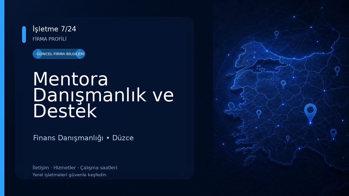 Mentora Danışmanlık ve Destek Hizmetleri 