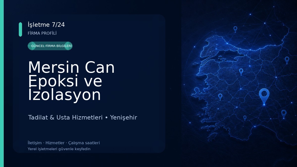 Mersin Can Epoksi ve İzolasyon Tadilat & Usta Hizmetleri
