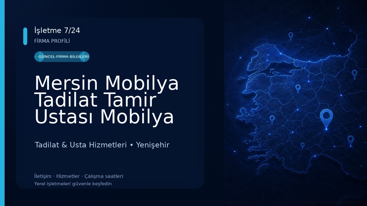 Mersin Mobilya Tadilat Tamir Ustası Mobilya İmalat Tadilat & Usta Hizmetleri
