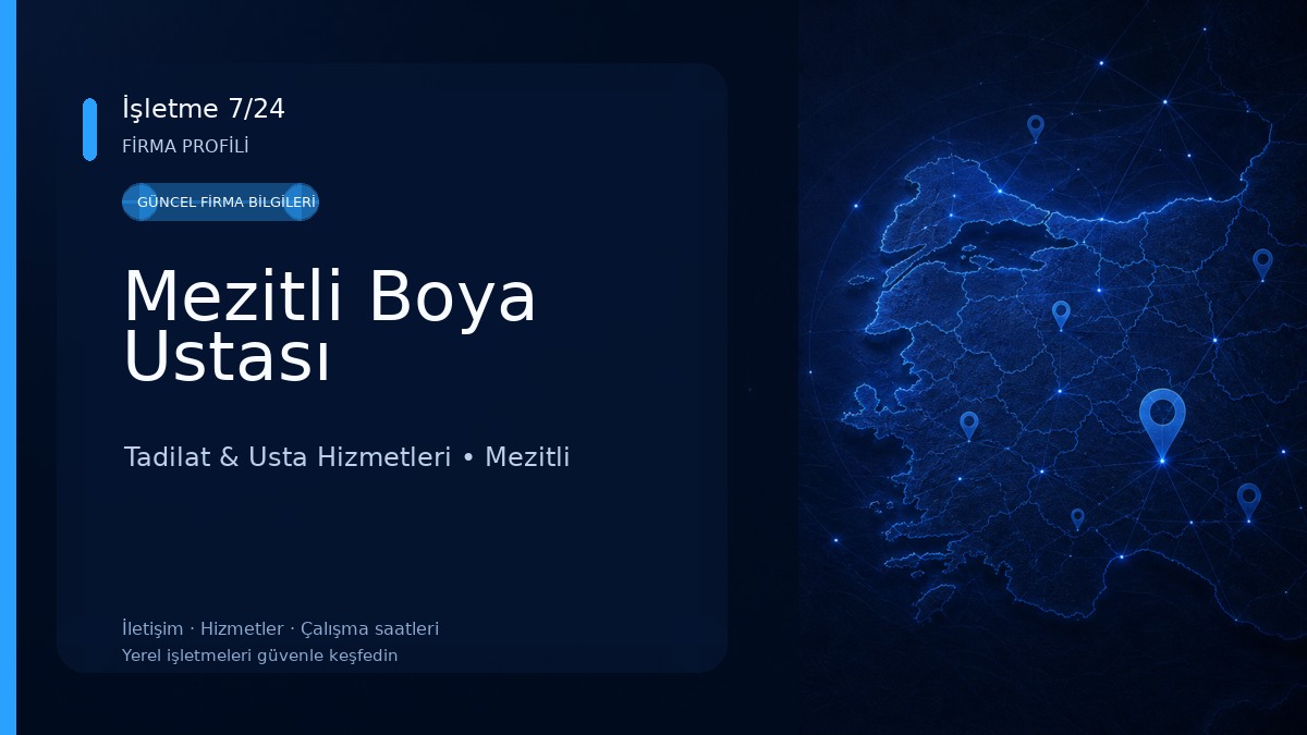 Mezitli Boya Ustası Tadilat & Usta Hizmetleri
