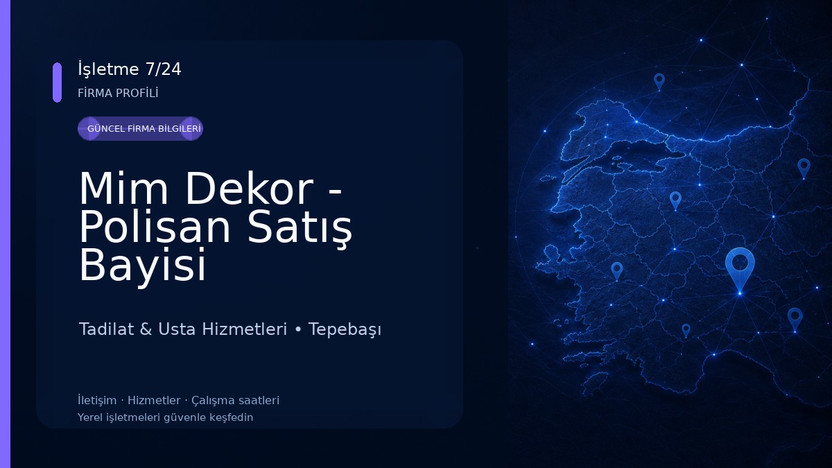 Mim Dekor - Polisan Satış Bayisi Tadilat & Usta Hizmetleri