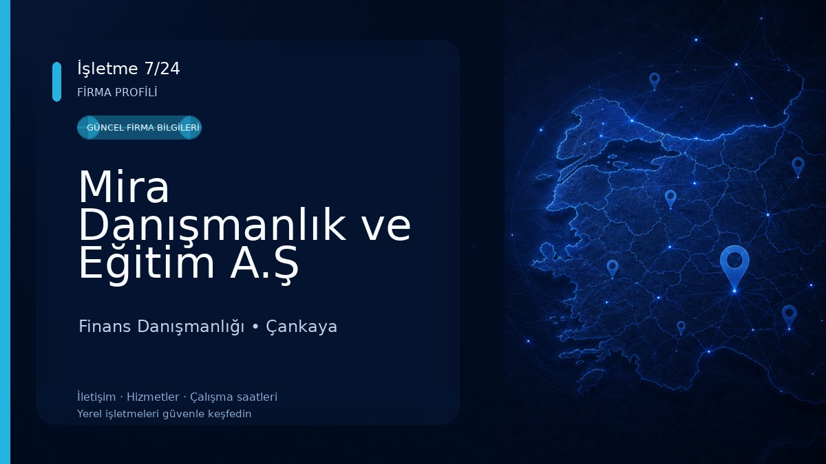 Mira Danışmanlık ve Eğitim A.Ş Finans Danışmanlığı