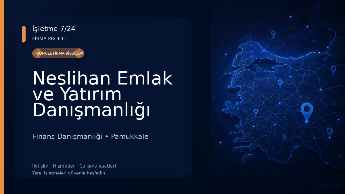 Neslihan Emlak ve Yatırım Danışmanlığı Finans Danışmanlığı