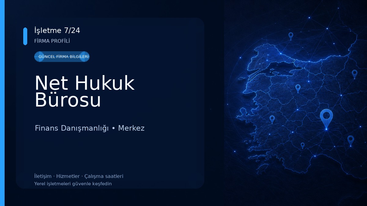 Net Hukuk Bürosu Finans Danışmanlığı