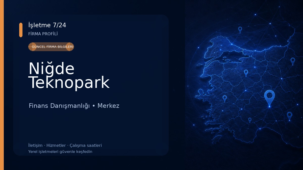 Niğde Teknopark Finans Danışmanlığı