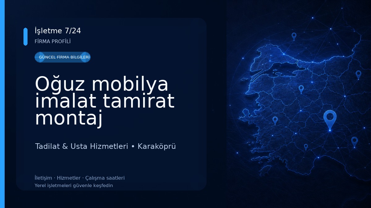Oğuz mobilya imalat tamirat montaj Tadilat & Usta Hizmetleri