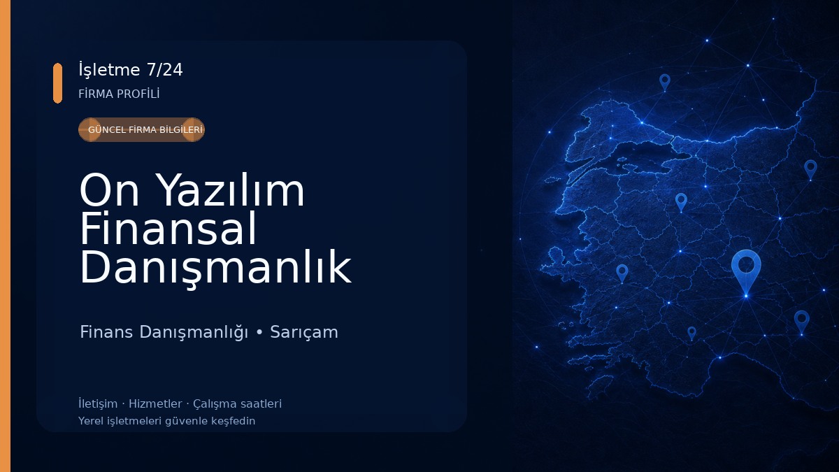 On Yazılım Finansal Danışmanlık Finans Danışmanlığı