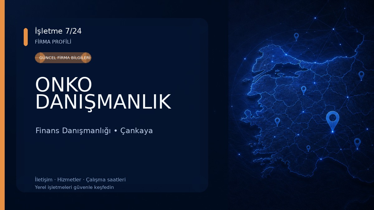 ONKO DANIŞMANLIK Finans Danışmanlığı