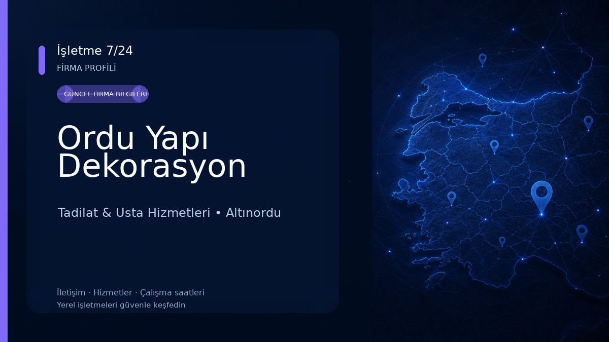 Ordu Yapı Dekorasyon 