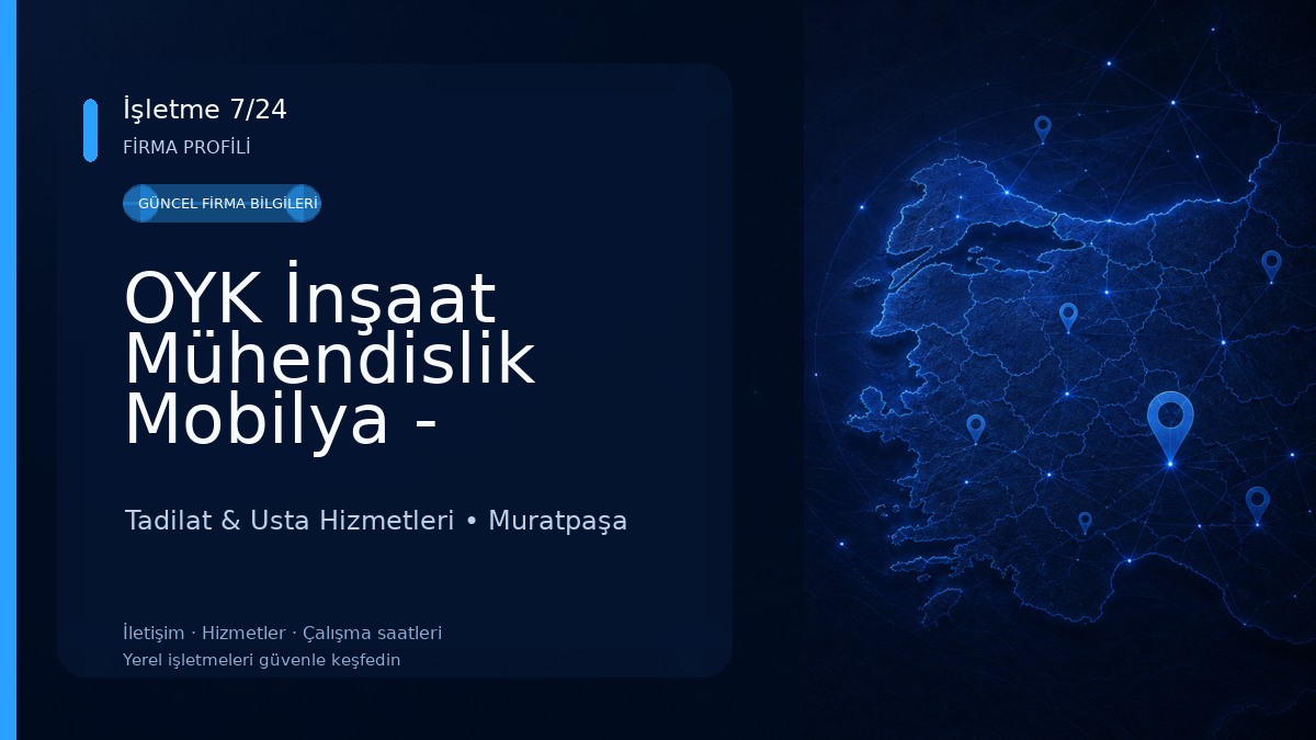 OYK İnşaat Mühendislik Mobilya - Antalya Anahtar Teslim Tadilat ve Dekorasyon