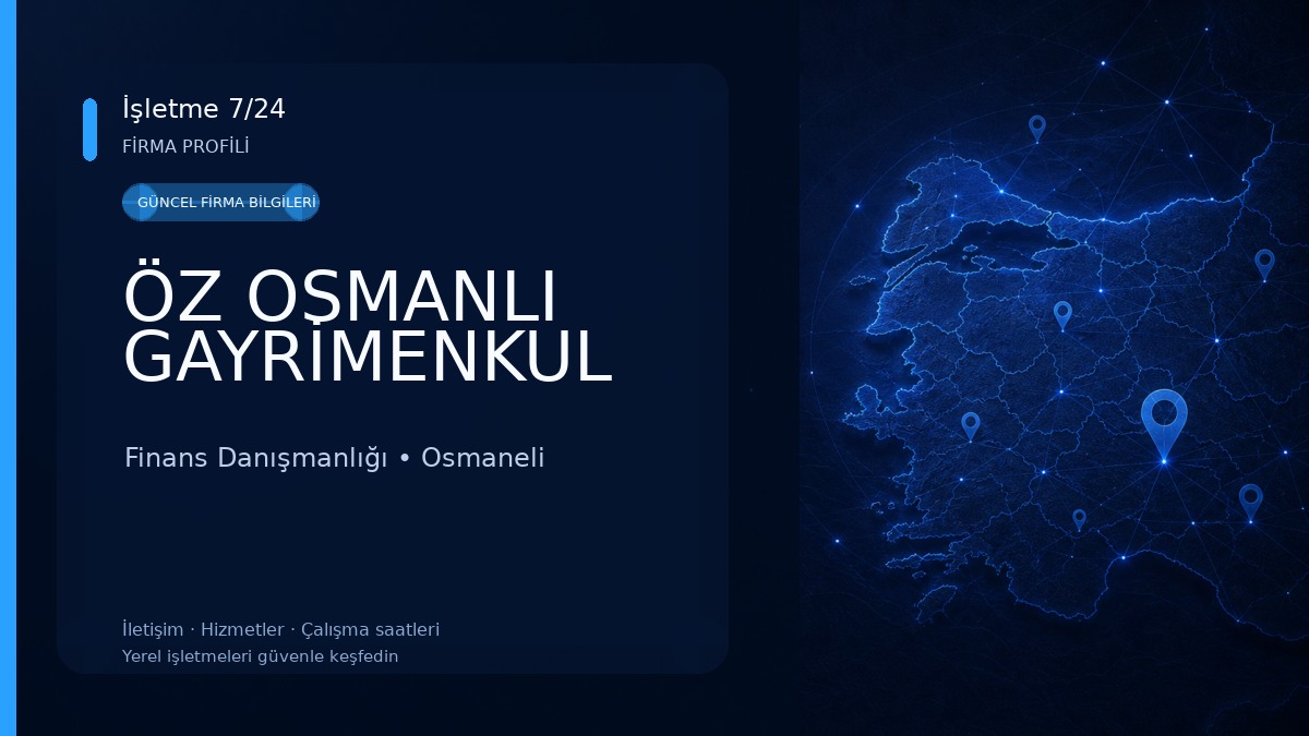 ÖZ OSMANLI GAYRİMENKUL Finans Danışmanlığı