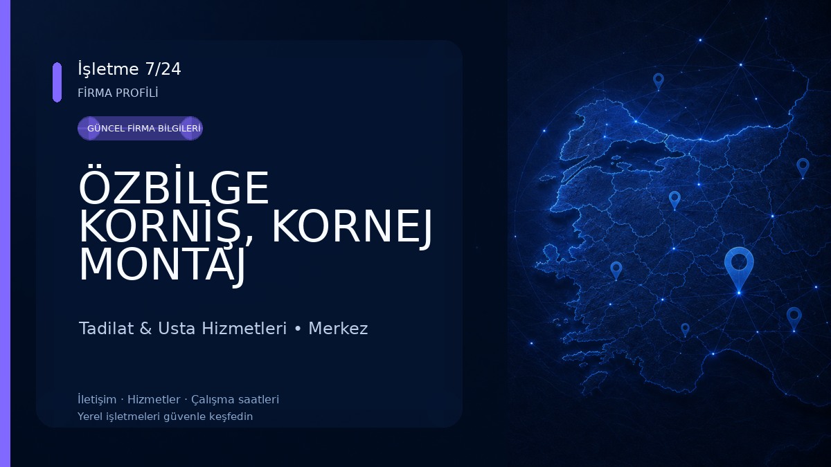ÖZBİLGE KORNİŞ, KORNEJ MONTAJ HİZMETLERİ SİVAS Tadilat & Usta Hizmetleri