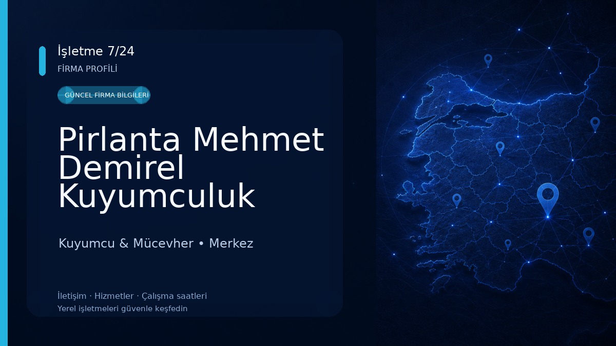 Pirlanta Mehmet Demirel Kuyumculuk Kuyumcu & Mücevher
