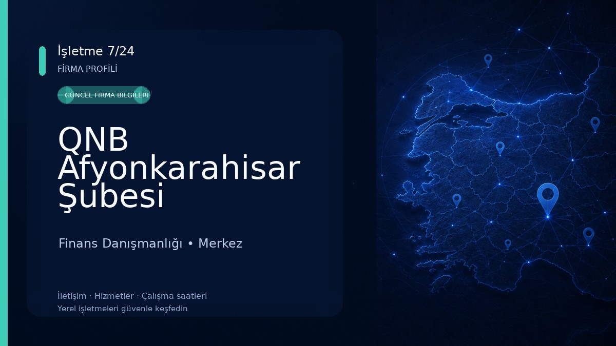 QNB Afyonkarahisar Şubesi Finans Danışmanlığı