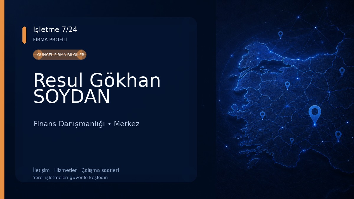 Resul Gökhan SOYDAN Finans Danışmanlığı