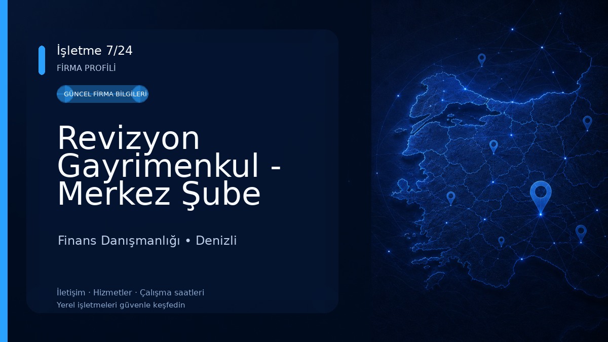 Revizyon Gayrimenkul - Merkez Şube
