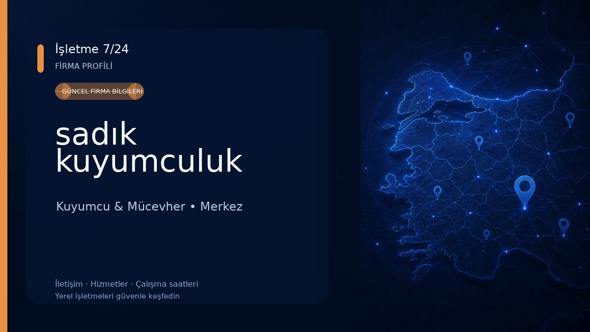 sadık kuyumculuk Kuyumcu & Mücevher