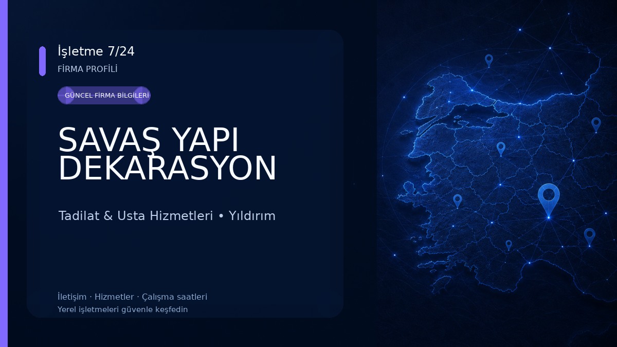 SAVAŞ YAPI DEKARASYON Tadilat & Usta Hizmetleri