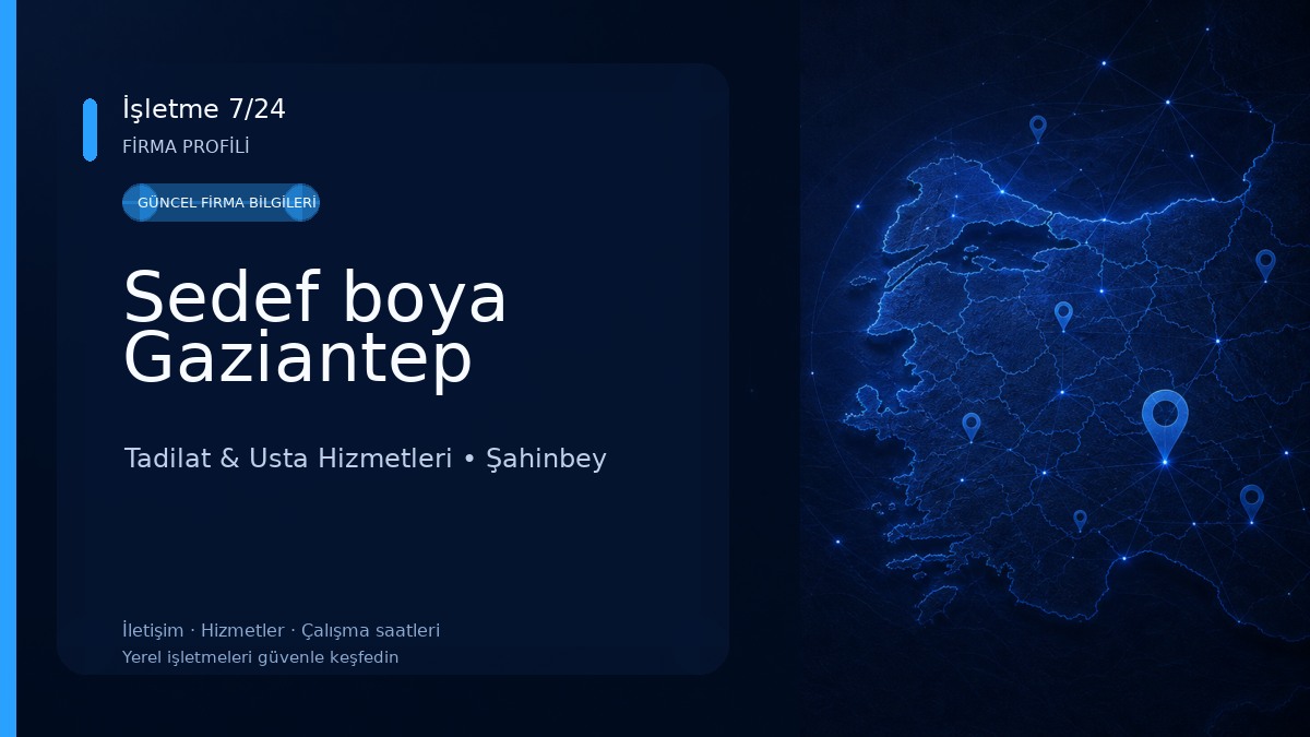 Sedef boya Gaziantep