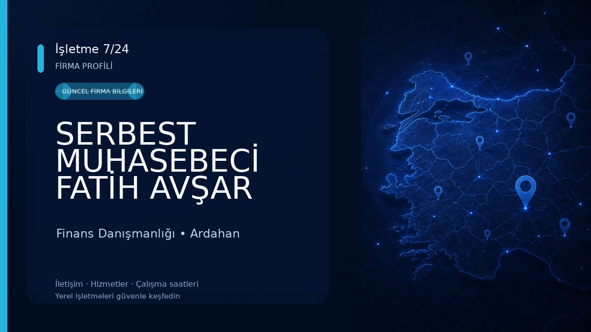 SERBEST MUHASEBECİ FATİH AVŞAR Finans Danışmanlığı