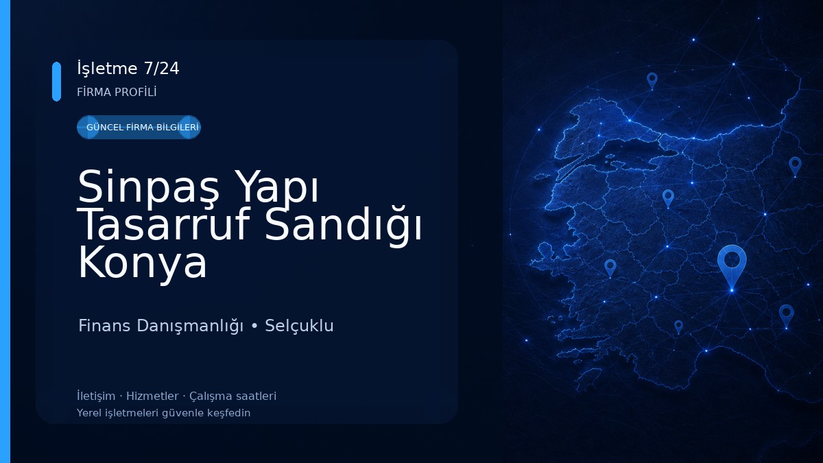 Sinpaş Yapı Tasarruf Sandığı Konya