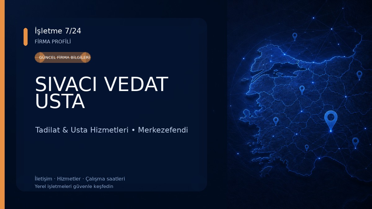 SIVACI VEDAT USTA Tadilat & Usta Hizmetleri