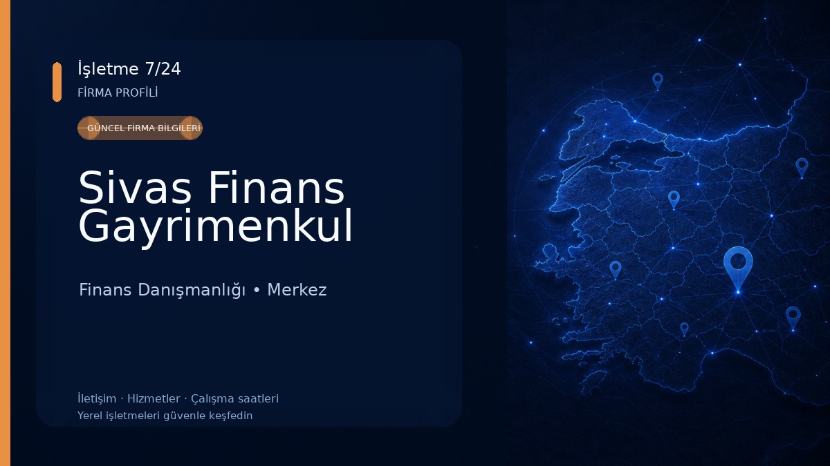 Sivas Finans Gayrimenkul Finans Danışmanlığı