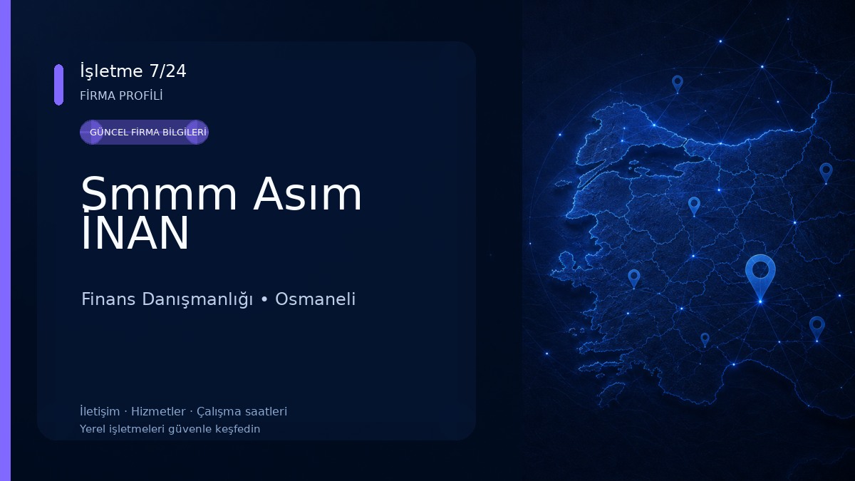 Smmm Asım İNAN Finans Danışmanlığı