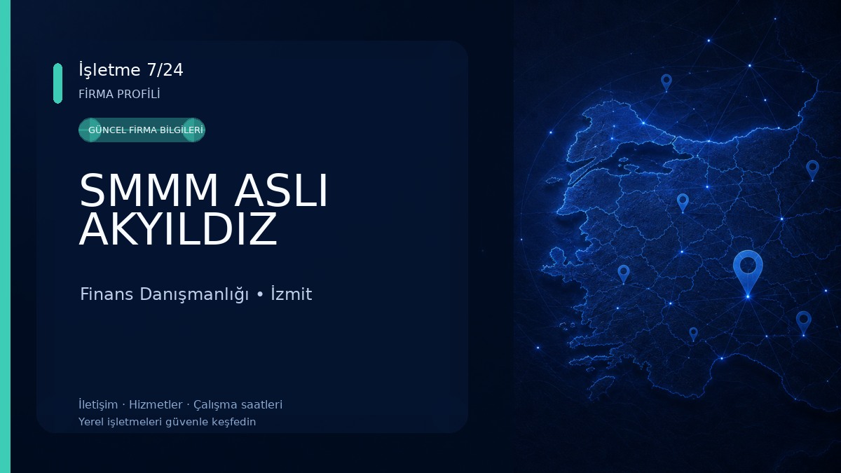 SMMM ASLI AKYILDIZ Finans Danışmanlığı