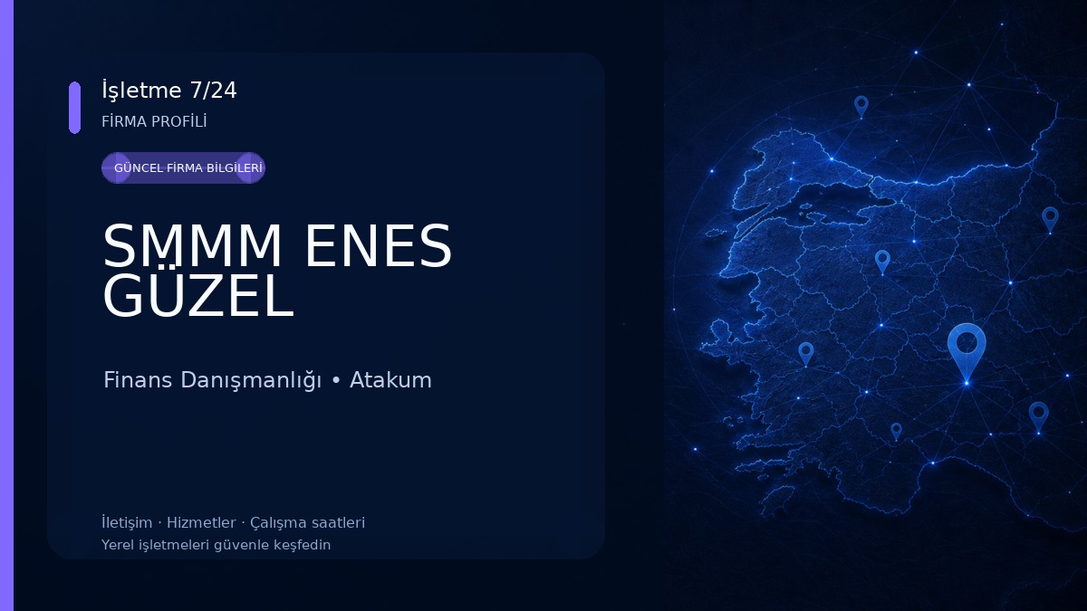 SMMM ENES GÜZEL Finans Danışmanlığı