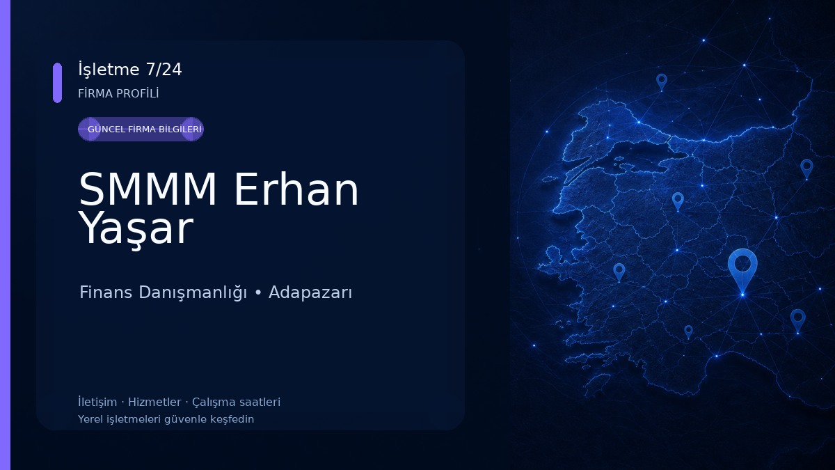 SMMM Erhan Yaşar 