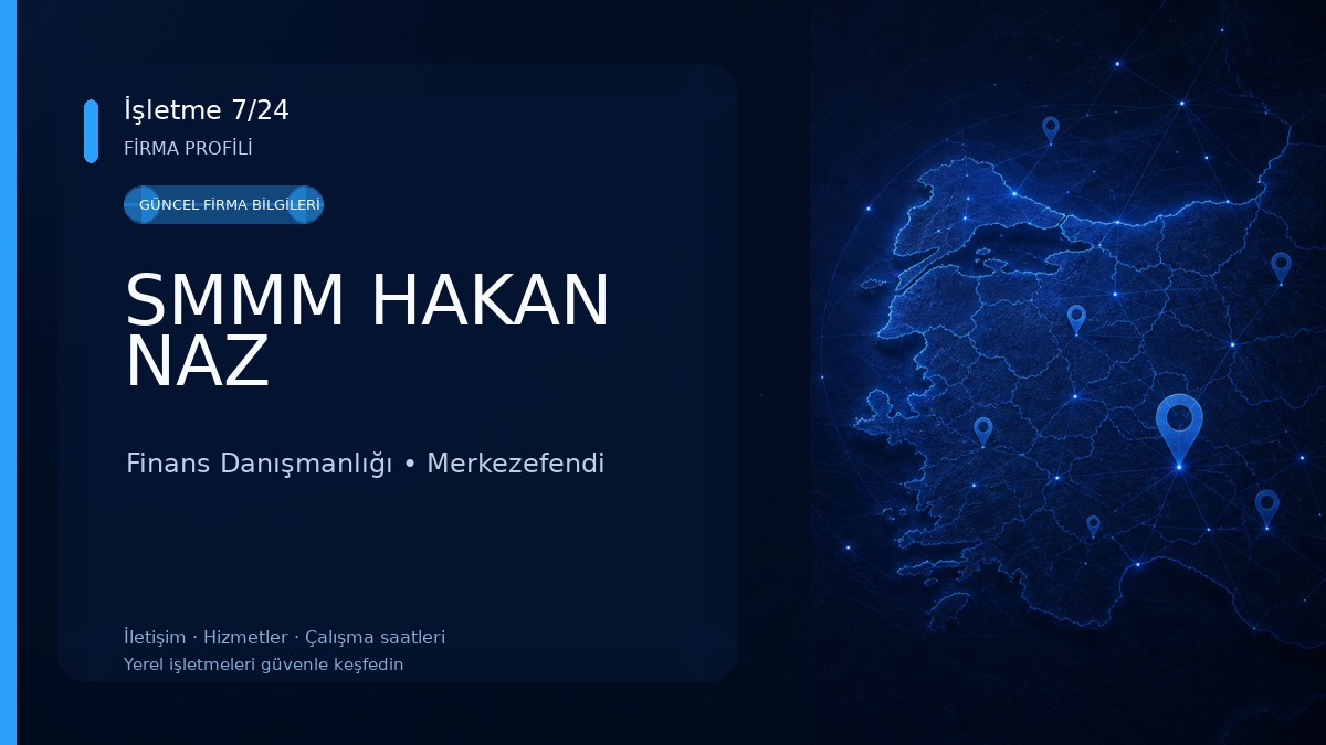 SMMM HAKAN NAZ Finans Danışmanlığı