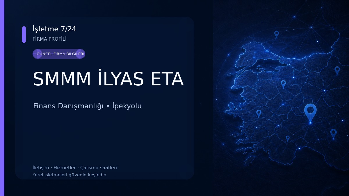 SMMM İLYAS ETA Finans Danışmanlığı