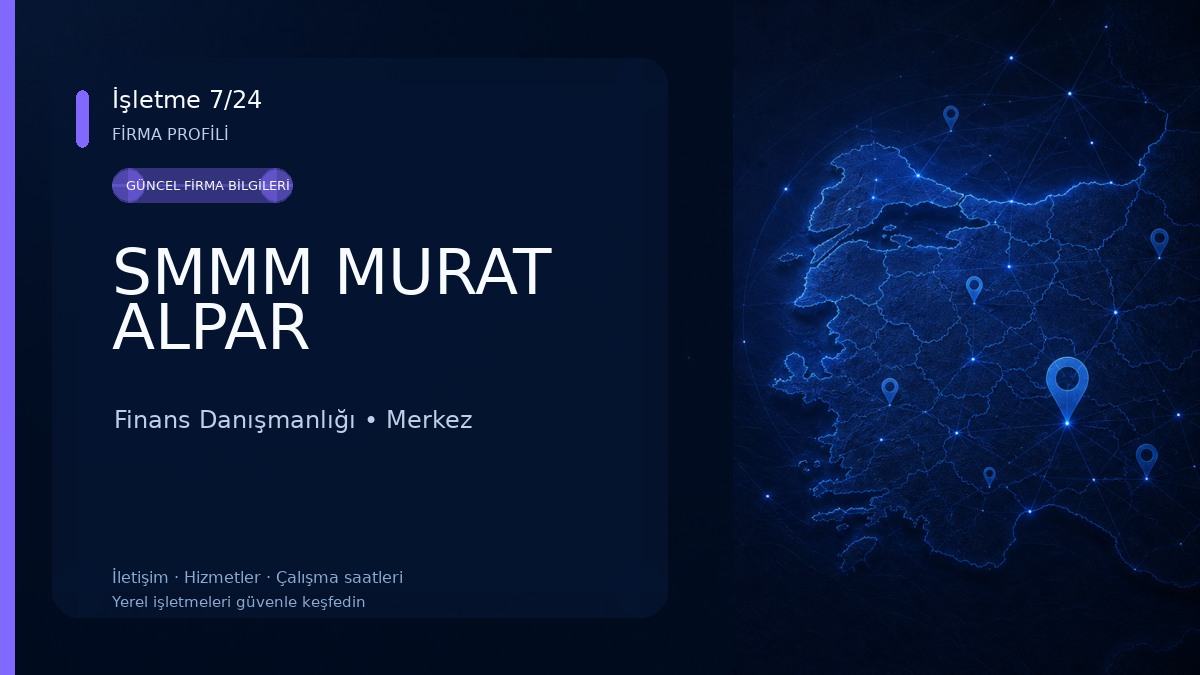 SMMM MURAT ALPAR Finans Danışmanlığı