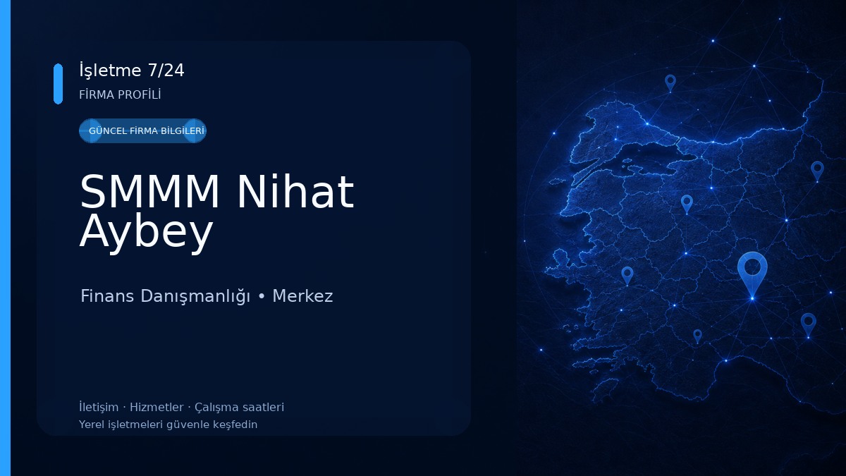 SMMM Nihat Aybey Finans Danışmanlığı