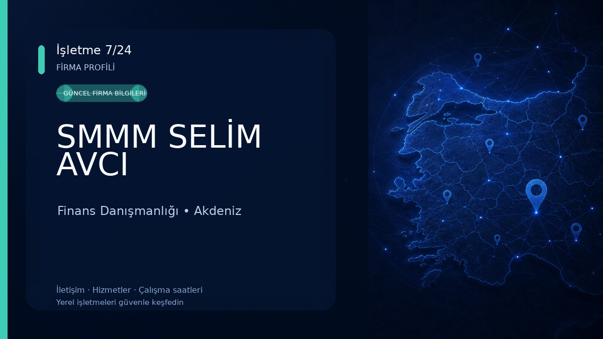 SMMM SELİM AVCI Finans Danışmanlığı
