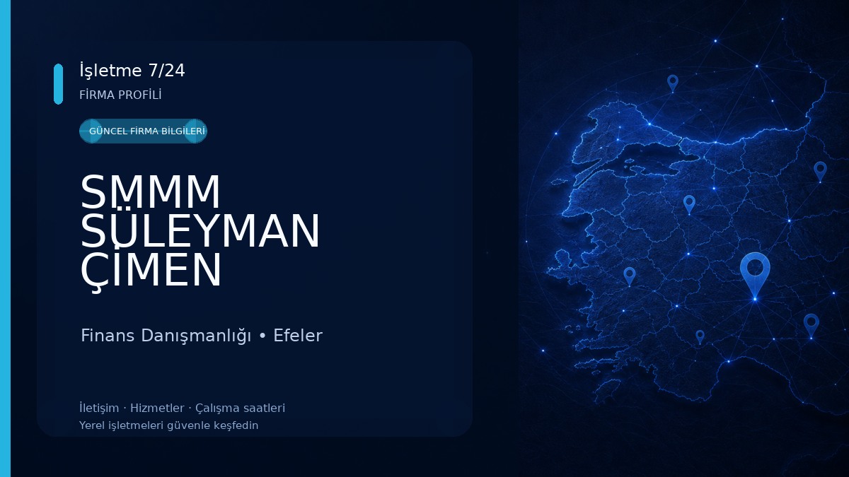 SMMM SÜLEYMAN ÇİMEN Finans Danışmanlığı