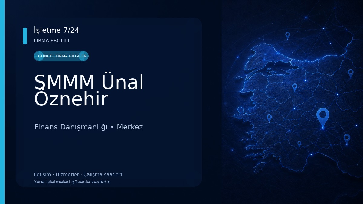 SMMM Ünal Öznehir Finans Danışmanlığı