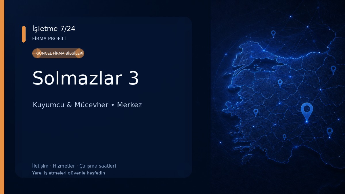Solmazlar 3 Kuyumcu & Mücevher