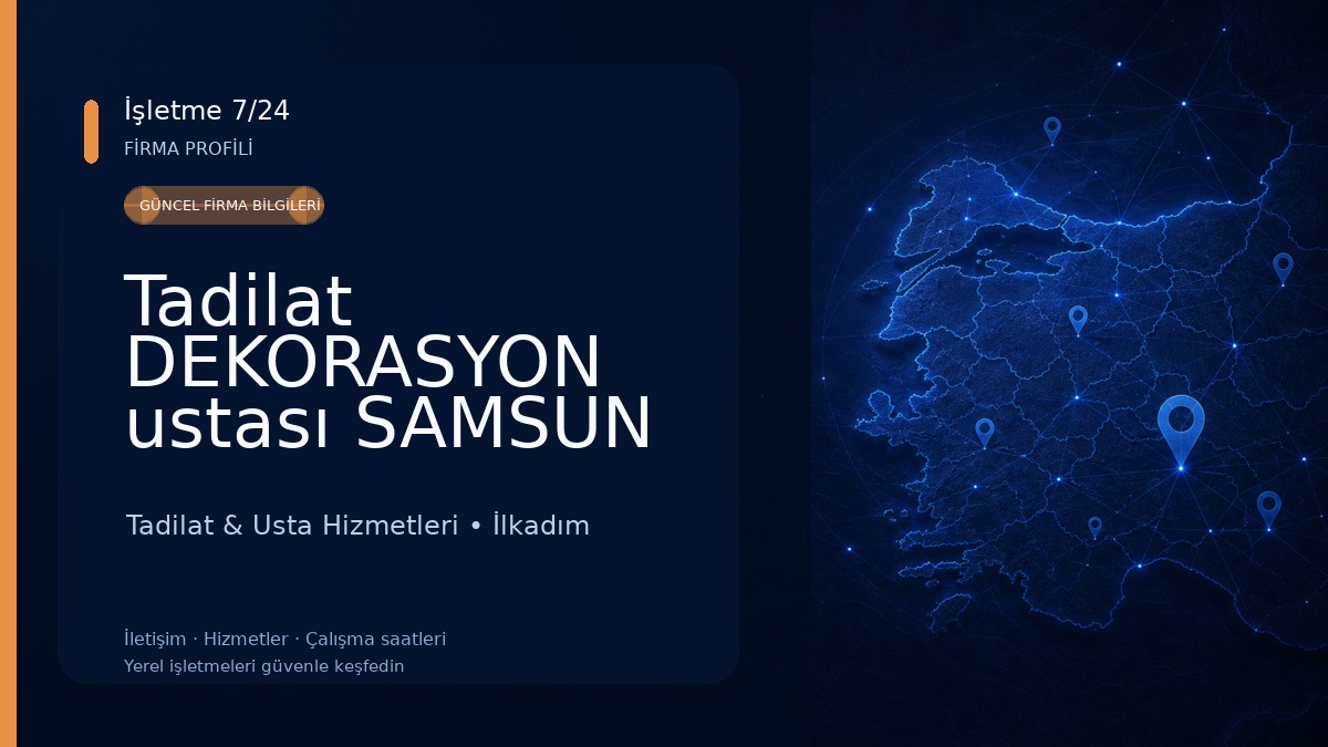 Tadilat DEKORASYON ustası SAMSUN Tadilat & Usta Hizmetleri