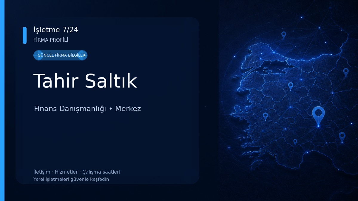 Tahir Saltık Finans Danışmanlığı